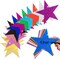 120 Pcs Glitter Star Cutouts Paper Star Confetti Cutout Assorted Color Glitter Stars Cutouts 6 Inch Large Glitters Stars Decoration for Christmas Classroom Bulletin Board Wall Party Supplies